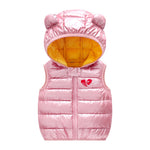 Load image into Gallery viewer, Warm Down Vest for Kids Cozy Hooded Sleeveless Waistcoat for Boys &amp; Girls
