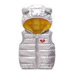 Load image into Gallery viewer, Warm Down Vest for Kids Cozy Hooded Sleeveless Waistcoat for Boys &amp; Girls
