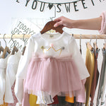 Load image into Gallery viewer, Adorable Baby Girl Bow Dress Soft Cotton Corduroy
