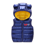 Load image into Gallery viewer, Warm Down Vest for Kids Cozy Hooded Sleeveless Waistcoat for Boys &amp; Girls
